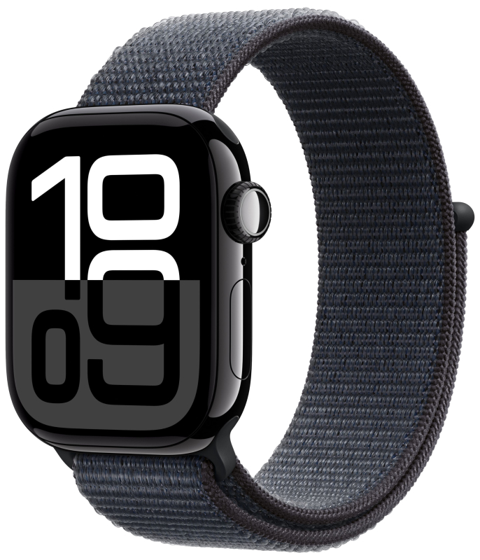 Умные часы Apple Watch Series 10 42 мм, Aluminium Case GPS, Sport Loop, Black